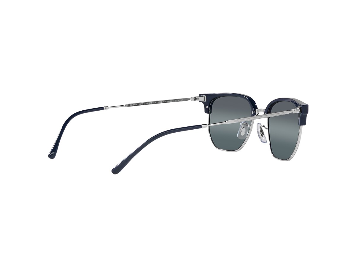 NEW CLUBMASTER Sunglasses in Blue On Silver and Blue 