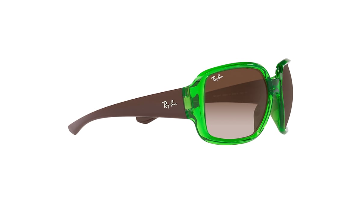 RB4347 Sunglasses in Transparent Green and Brown - RB4347 | Ray