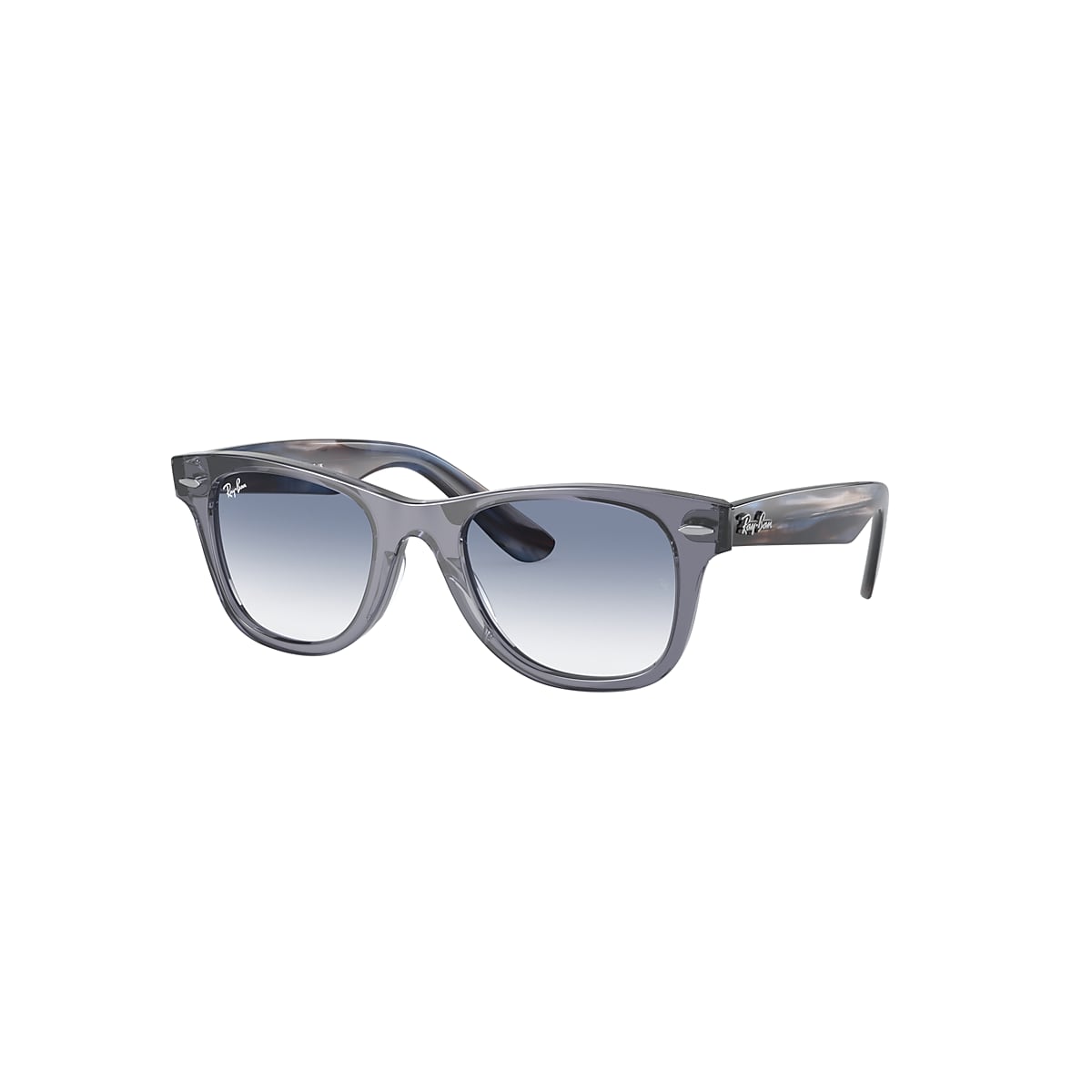 【レイバン公式ストア】 Ray-Ban® WAYFARER KIDS サングラス トランスペアレントブルー X ブルー RB9066S