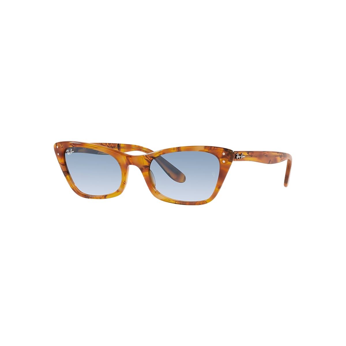 LADY BURBANK Sunglasses in Amber Tortoise and Blue - RB2299 | Ray 