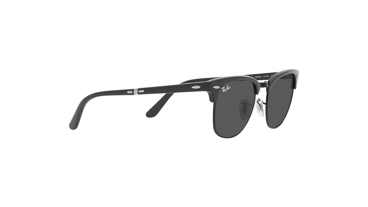 CLUBMASTER FOLDING Sunglasses in Grey On Black and Dark