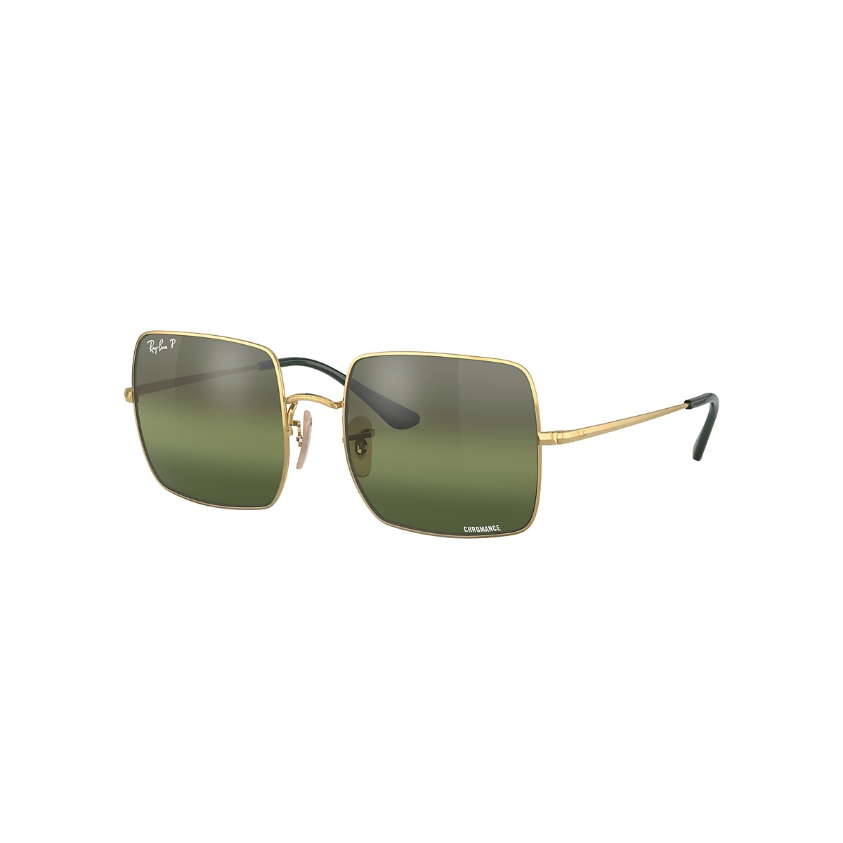 SQUARE 1971 CHROMANCE Sunglasses in Gold and Green - RB1971 | Ray 