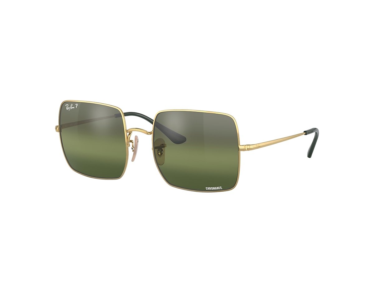 SQUARE 1971 CHROMANCE Sunglasses in Gold and Green - RB1971 | Ray