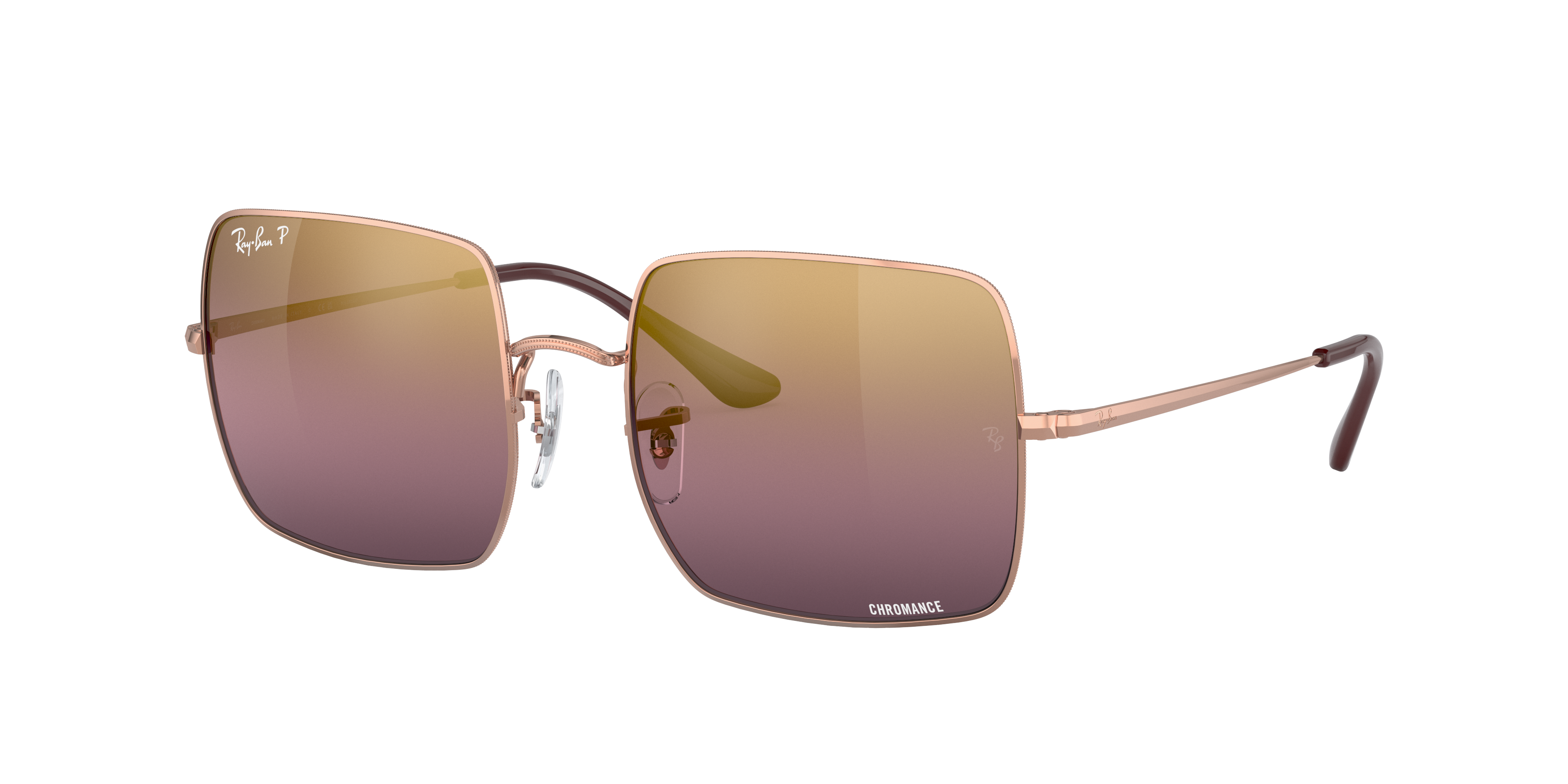 square rose gold sunglasses