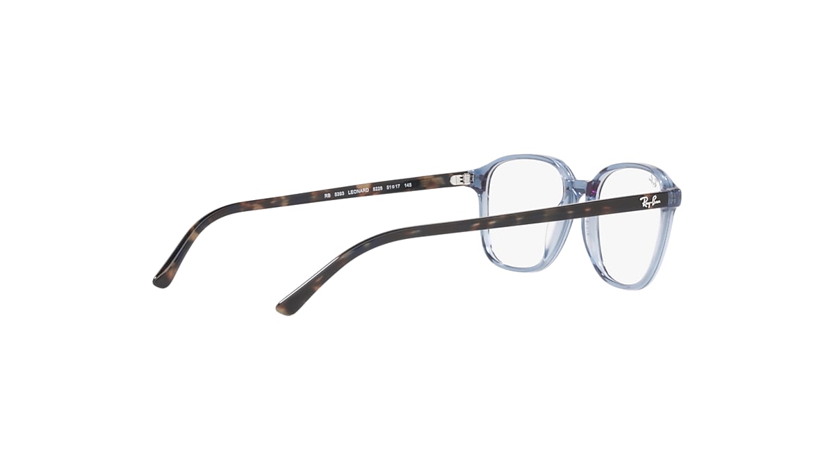 LEONARD OPTICS Eyeglasses with Transparent Blue Frame - RB5393