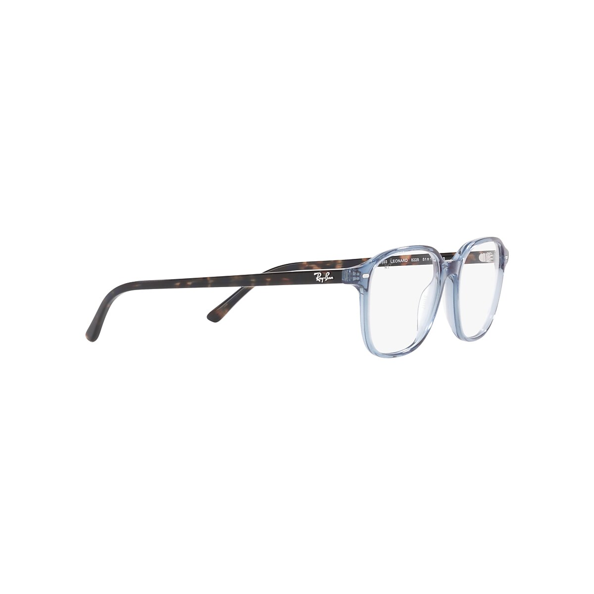 LEONARD OPTICS Eyeglasses with Transparent Blue Frame - RB5393