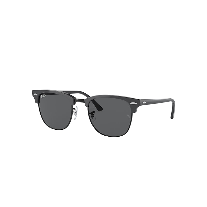 Ray Ban Clubmaster Classic Sunglasses Grey Frame Grey Lenses 51-21 In Grey