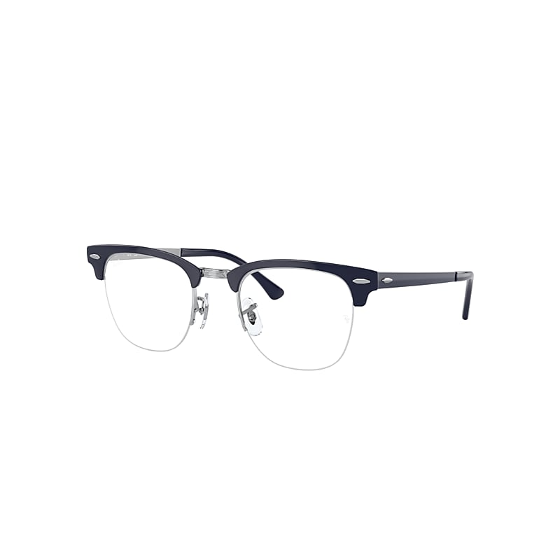 Ray Ban Rx3716vm Eyeglasses In Blue On Silver