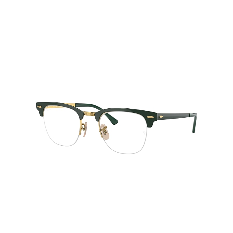 Ray Ban Rx3716vm Eyeglasses In Green On Gold