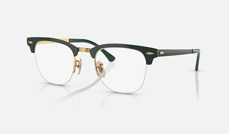 Les lunettes de vue CLUBMASTER METAL OPTICS avec monture Haut Vert