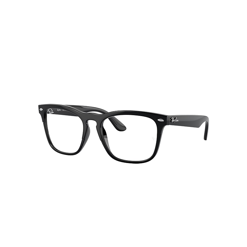 Ray Ban Steve Optics Eyeglasses Black Frame Clear Lenses Polarized 54-18