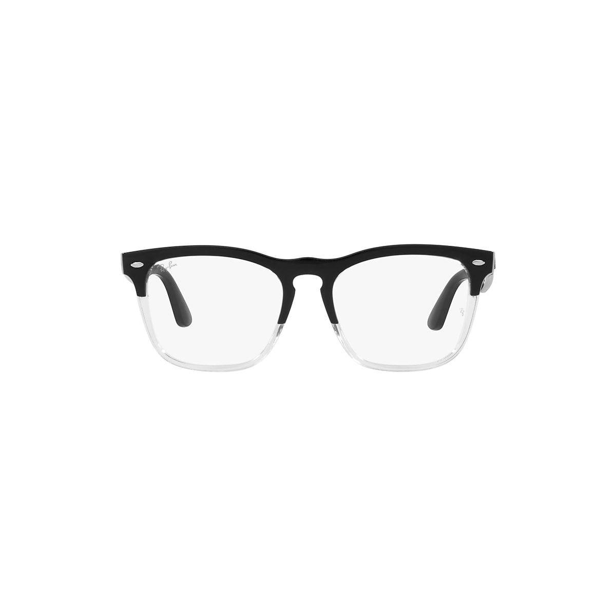 STEVE OPTICS Eyeglasses with Black On Transparent Frame