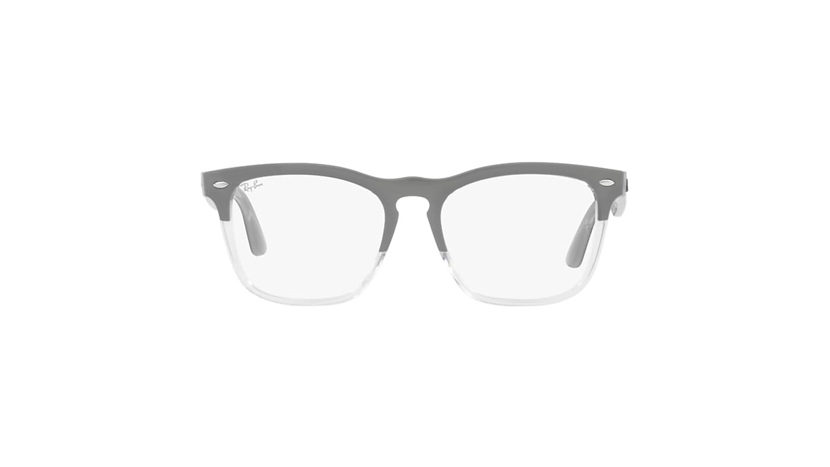 レイバン公式ストア】 Ray-Ban® STEVE OPTICS メガネ | 透明上にグレー