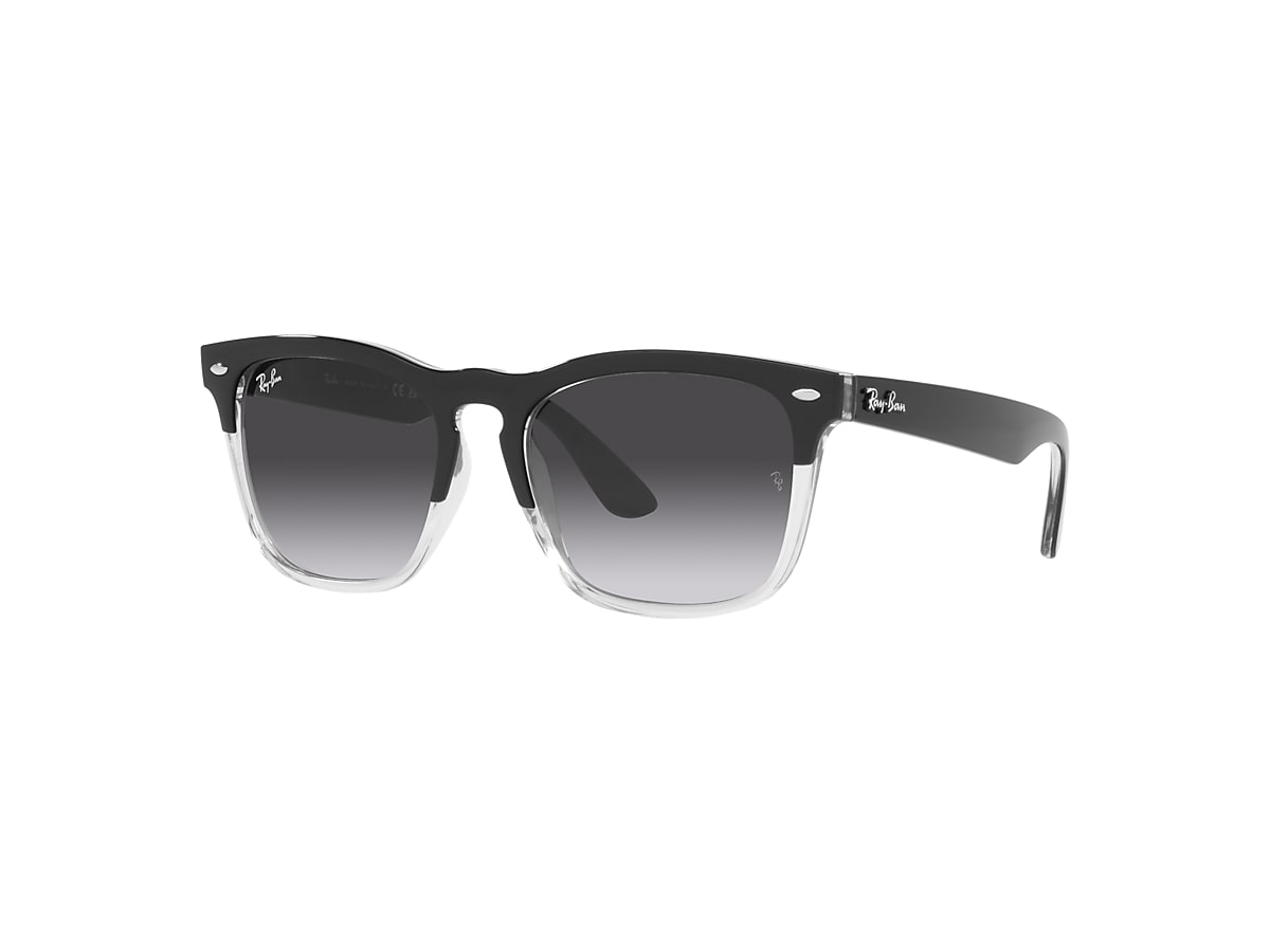 STEVE Sunglasses in Black On Transparent and Grey - RB4487F | Ray