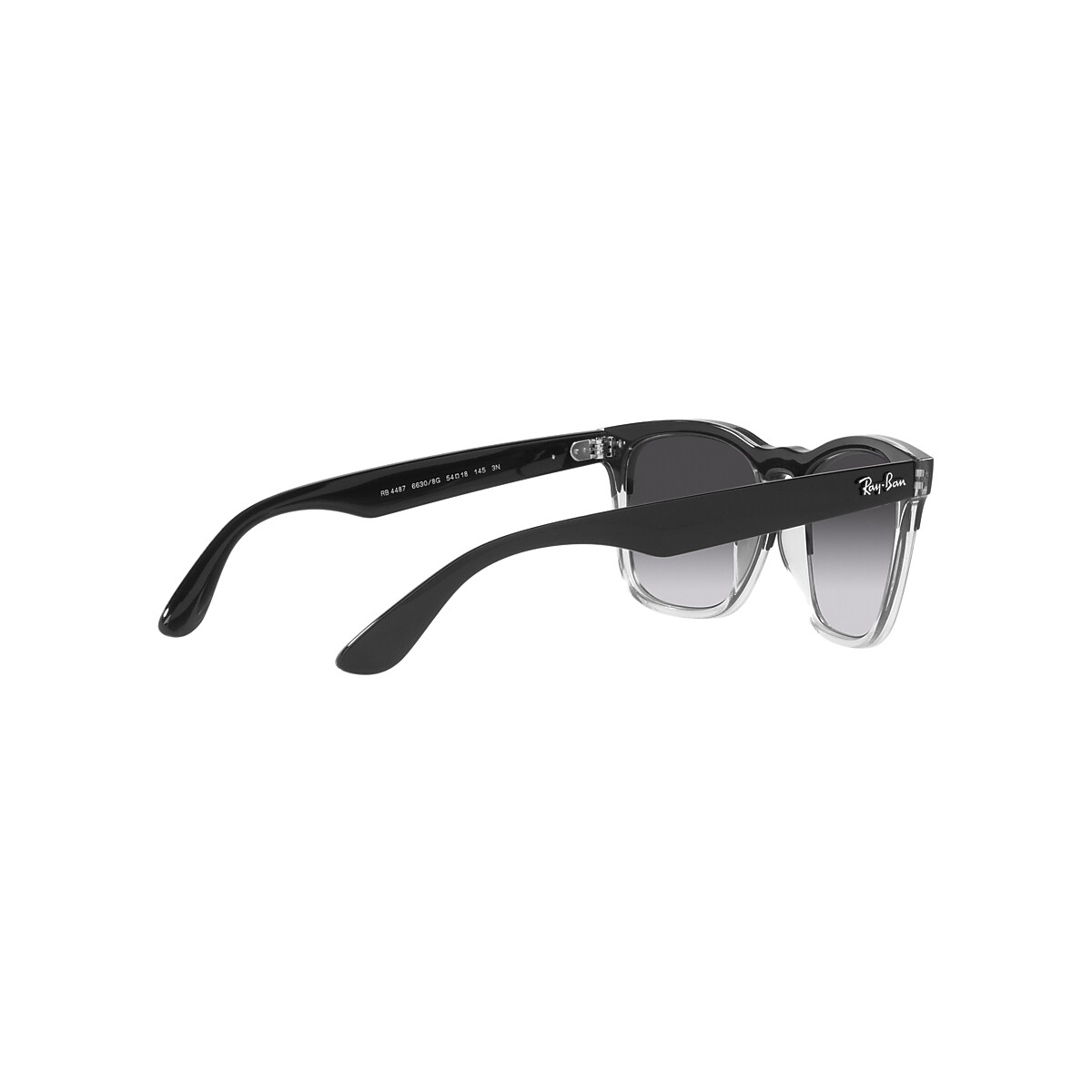 STEVE Sunglasses in Black On Transparent and Grey - Ray-Ban