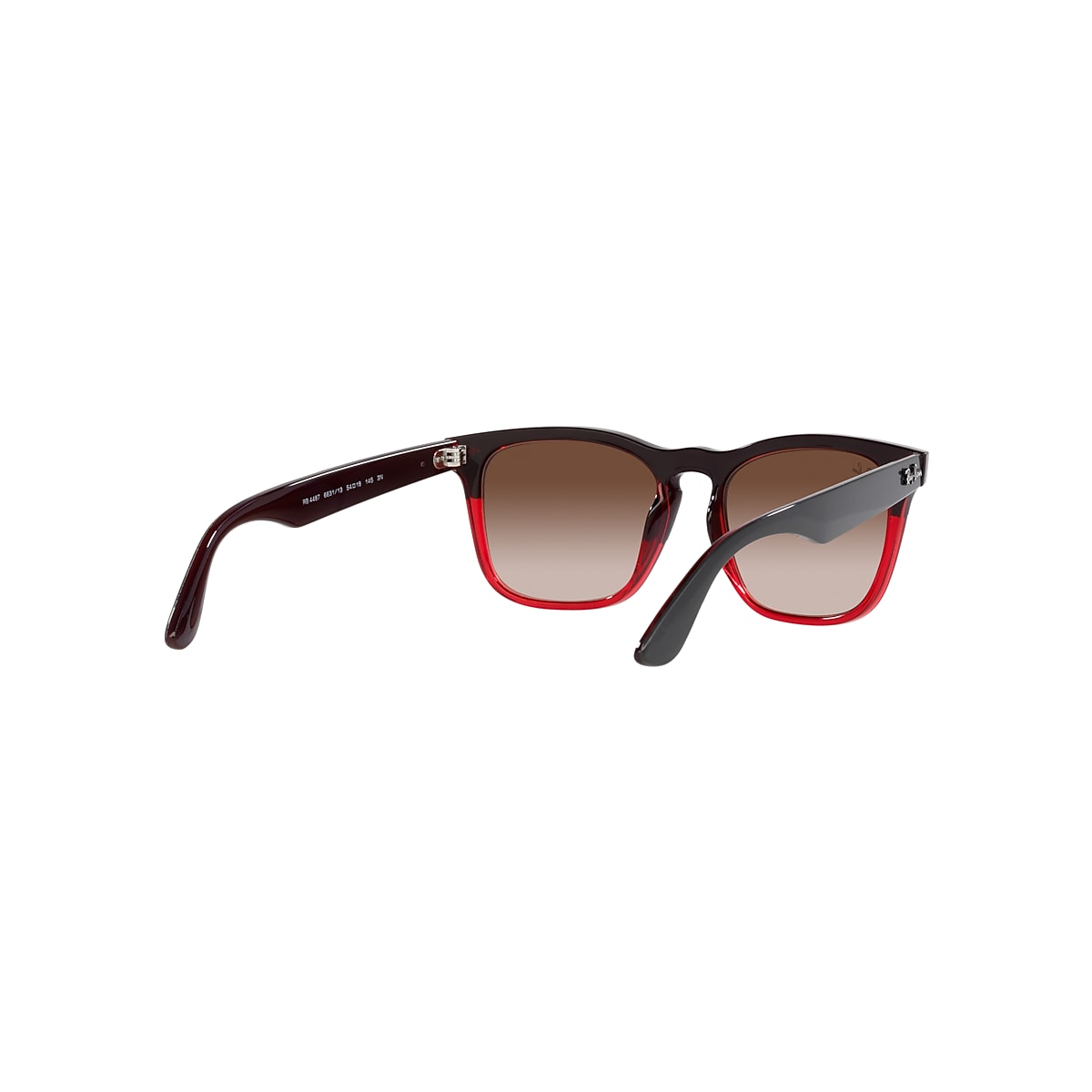 STEVE Sunglasses in Grey On Transparent Red and Brown - Ray-Ban