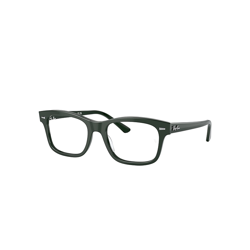 Ray Ban Burbank Optics Eyeglasses Green Frame Demo Lens Lenses Polarized 54-19