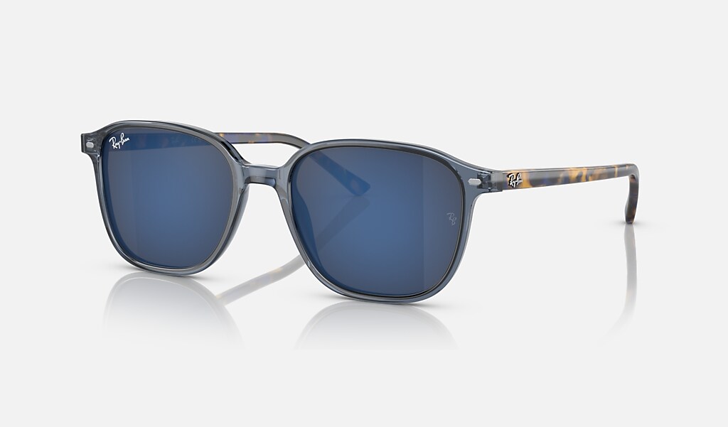 Leonard Sunglasses in Transparent Dark Blue and Blue - RB2193F