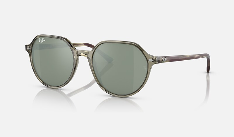 THALIA Sunglasses in Transparent Green and Silver RB2195 Ray