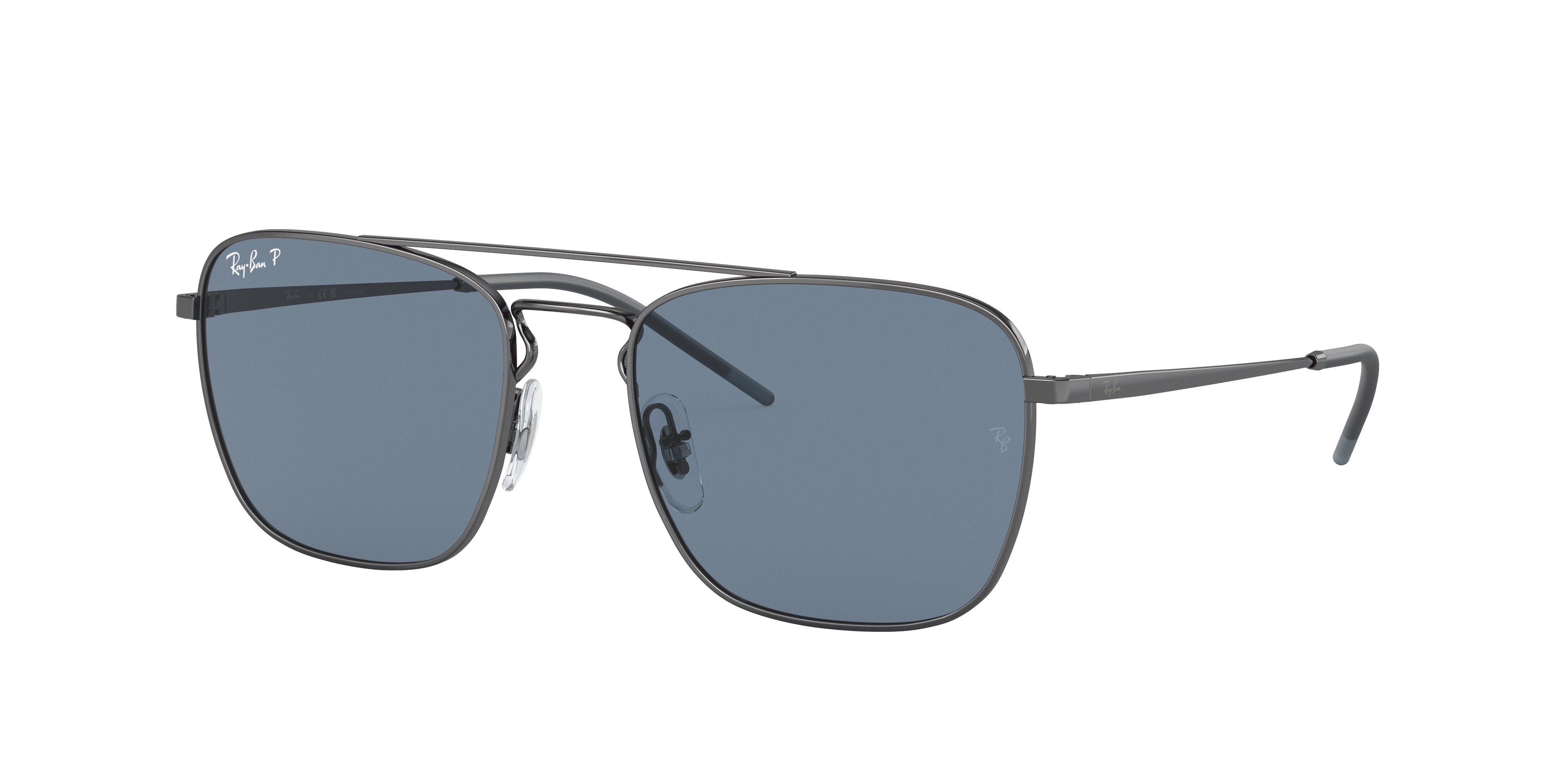 Rb3588 Sunglasses In Gunmetal And Dark Blue Rb3588 Ray Ban® 0061