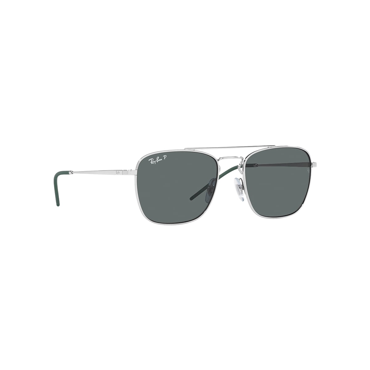 Ray-Ban Sunglasses Man Rb3588 - Silver Frame Grey Lenses Polarized 55-19