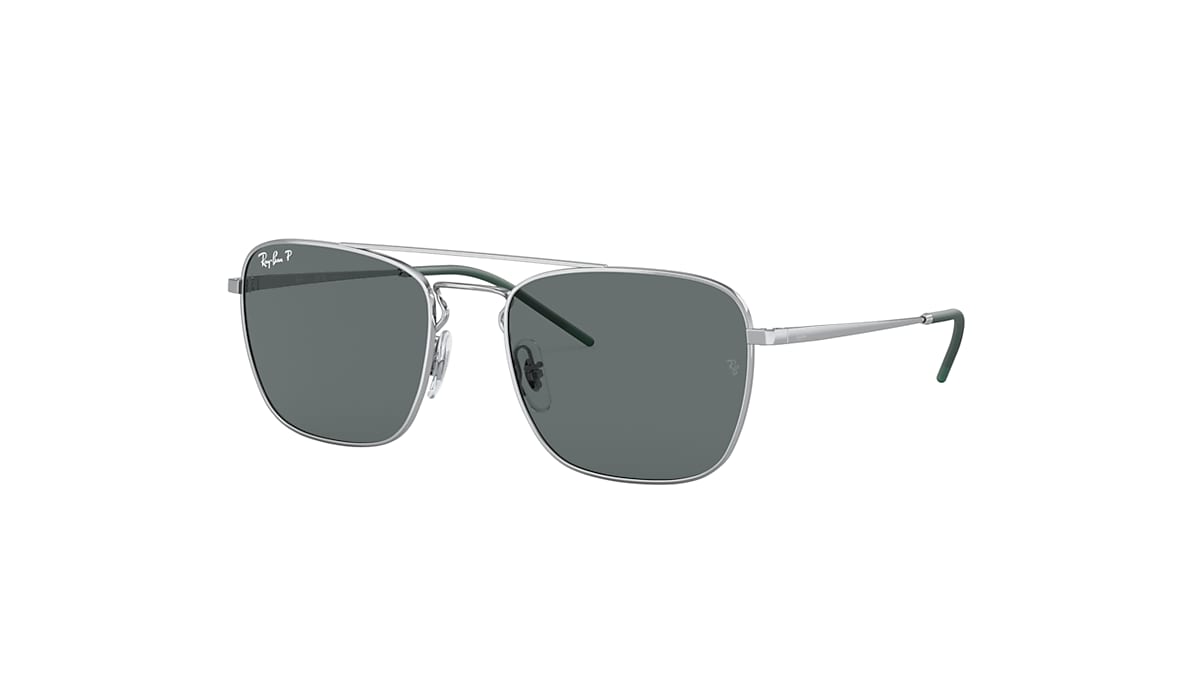 Ray-Ban Rb3588 Sunglasses Silver Frame Grey Lenses Polarized 55-19