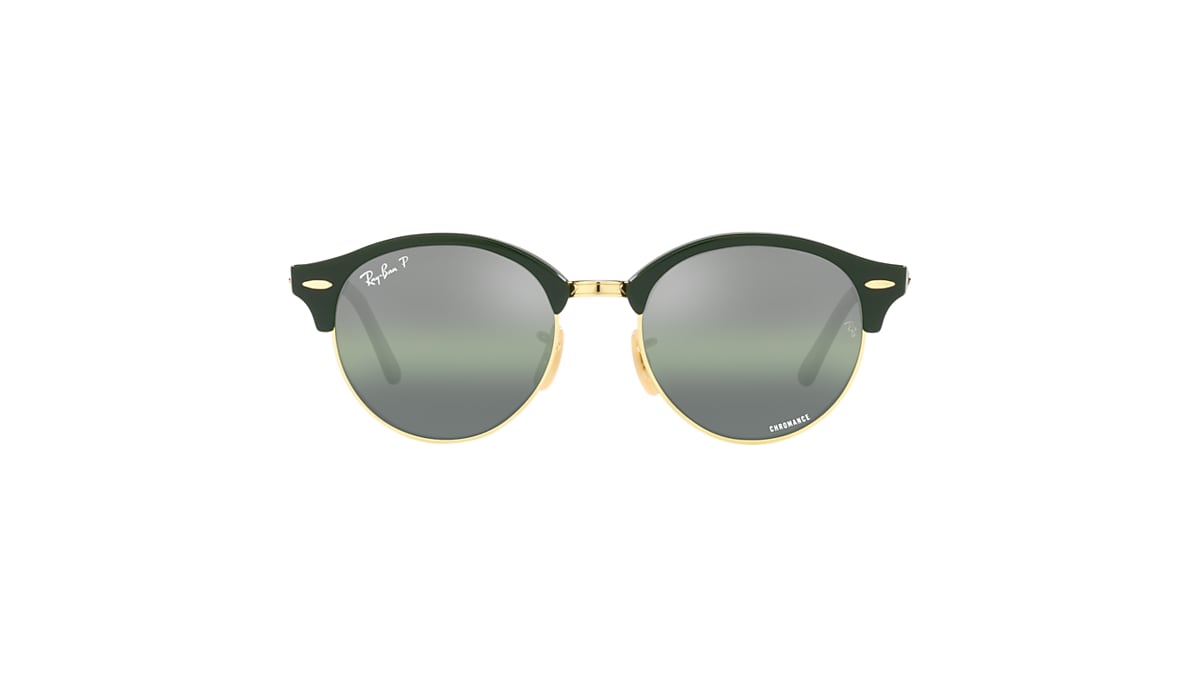 CLUBROUND CHROMANCE Sunglasses in Green On Gold and 