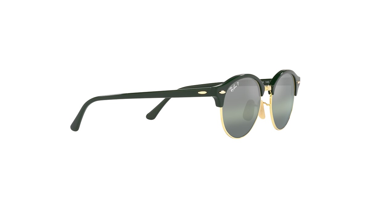 CLUBROUND CHROMANCE Sunglasses in Green On Gold and Silver/Green 