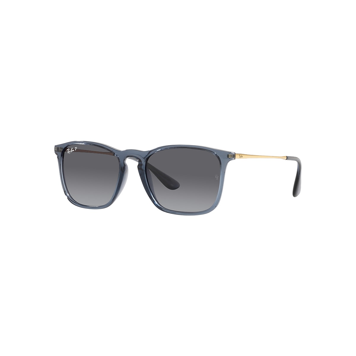 CHRIS Sunglasses in Transparent Blue and Grey - RB4187F | Ray 