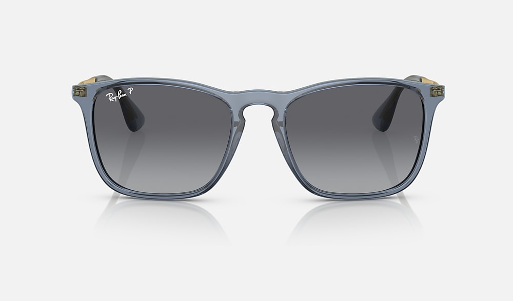 CHRIS Sunglasses in Transparent Blue and Grey - RB4187F | Ray-Ban® CA