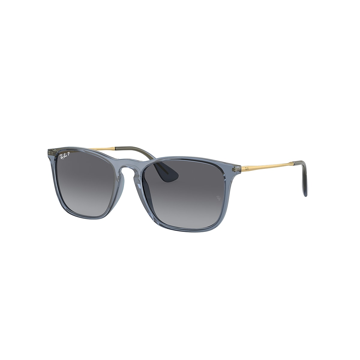 CHRIS Sunglasses in Transparent Blue and Grey - Ray-Ban