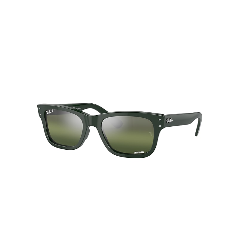 Ray Ban Burbank Sunglasses Green Frame Green Lenses Polarized 58-20