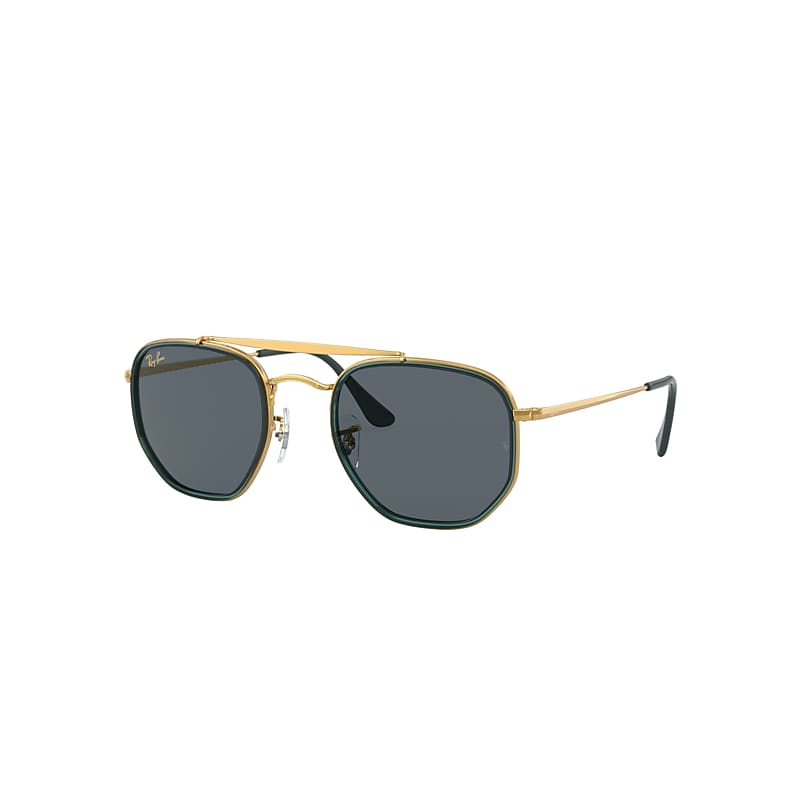 Ray Ban Marshal Ii Sunglasses Gold Frame Blue Lenses 52-23