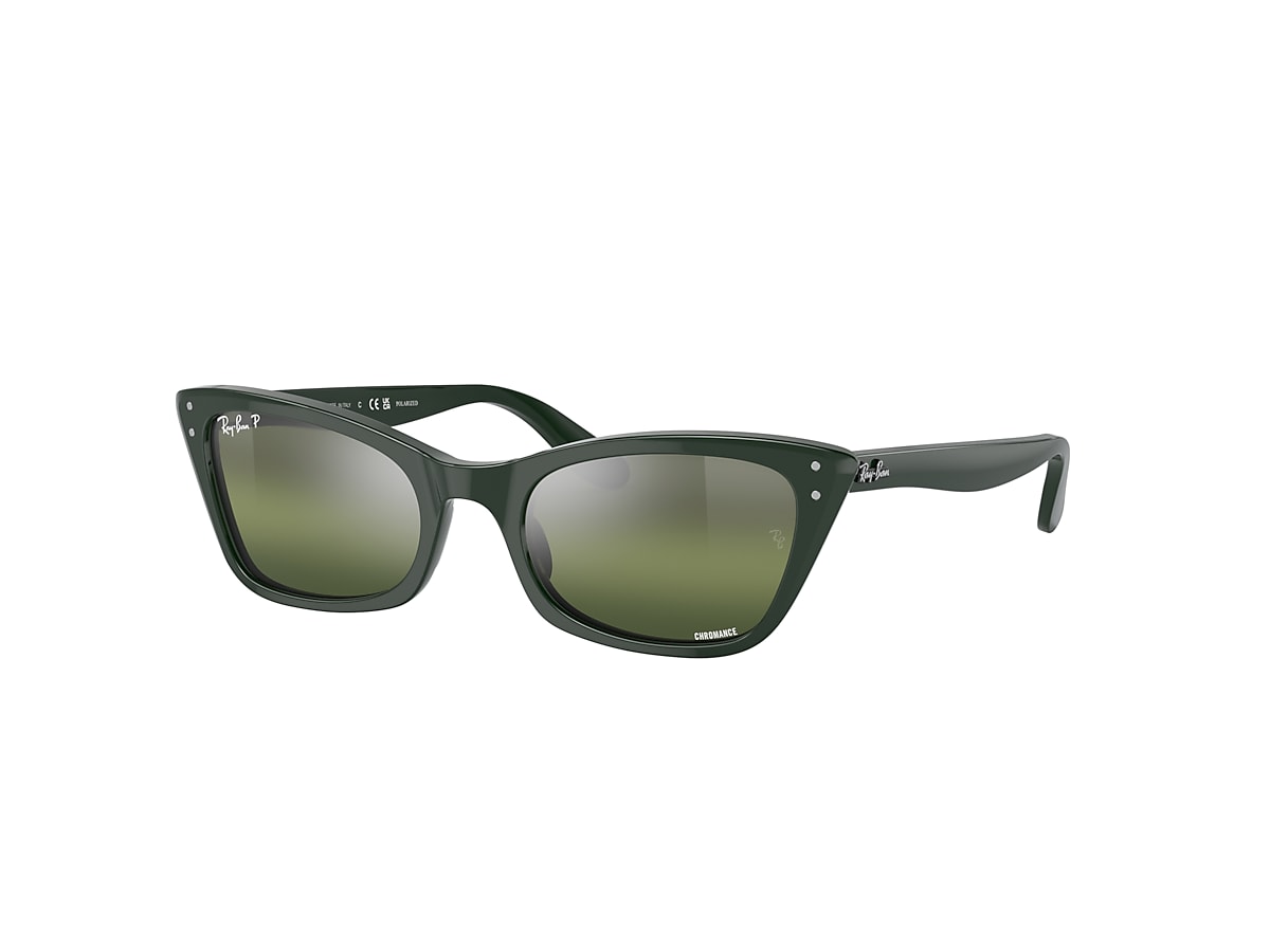 Lady Burbank Sunglasses in Green and Silver/Green | Ray-Ban®