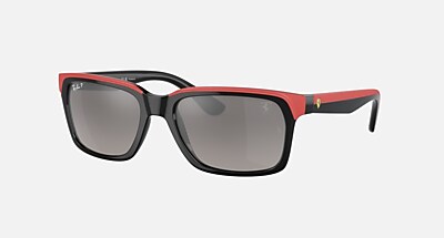 RB4393M SCUDERIA FERRARI COLLECTION Sunglasses in Black On Red and