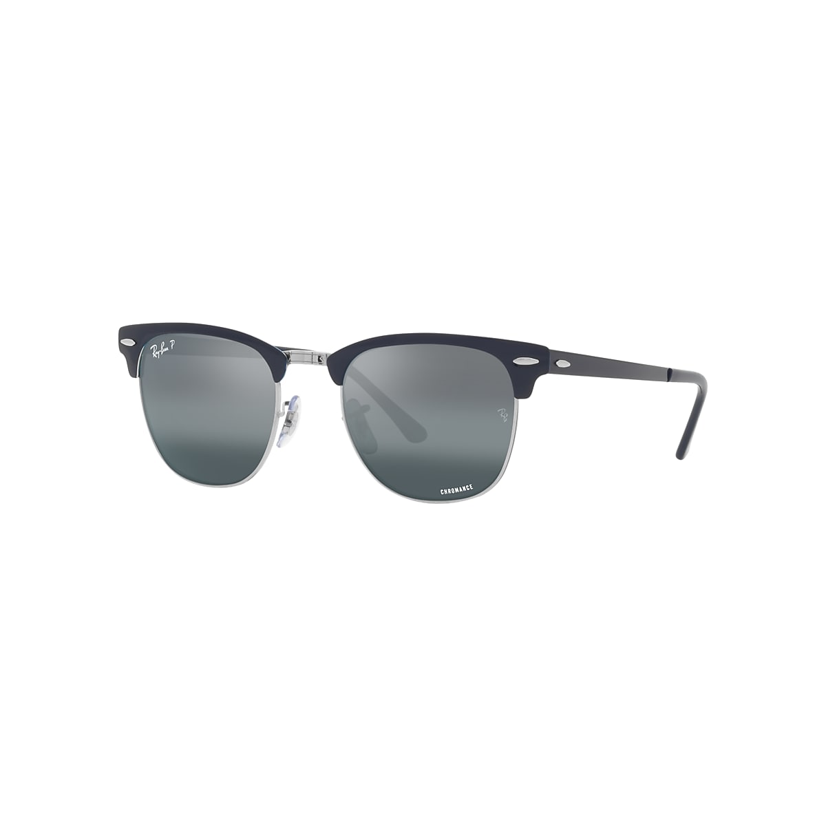 CLUBMASTER METAL CHROMANCE Sunglasses in Silver On Blue and Silver