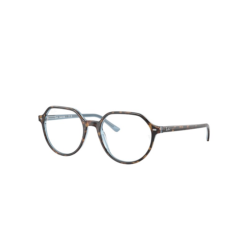 Ray Ban Thalia Transitions® Sonnenbrillen Havana Auf Hellblau Fassung Klar Glas 53-18 In Havana On Light Blue