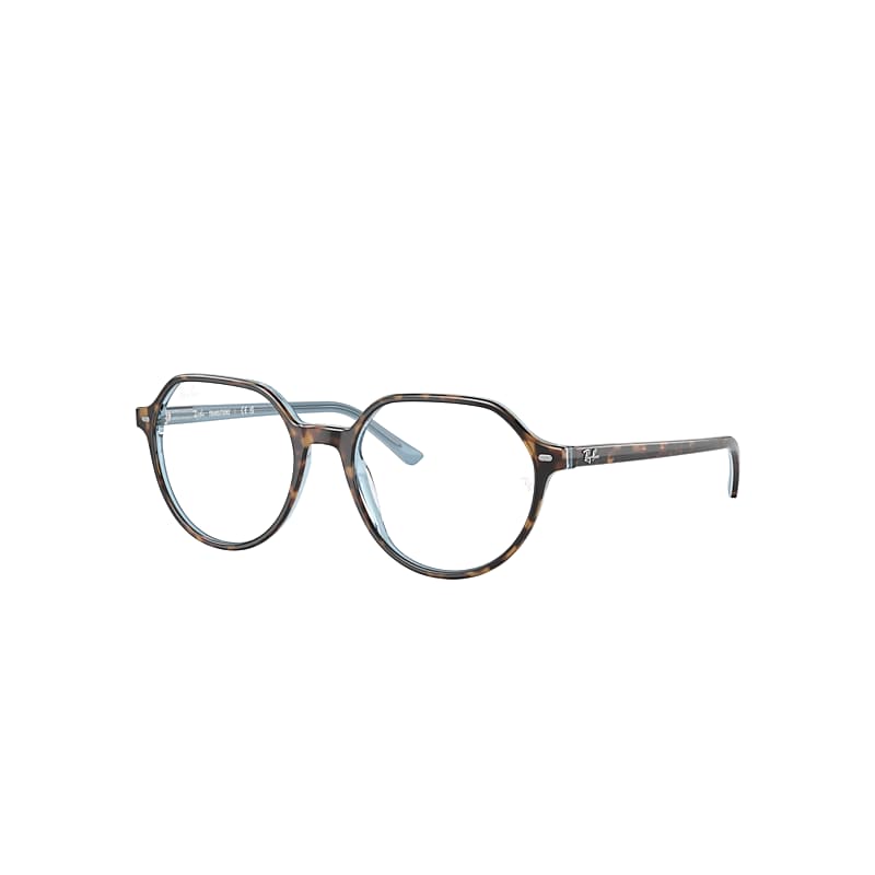 Ray Ban Thalia Transitions® Sonnenbrillen Havana Auf Hellblau Fassung Klar Glas 51-18 In Havana On Light Blue