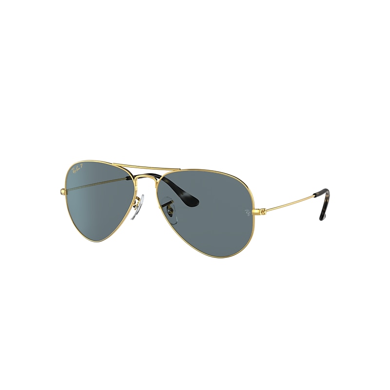 Ray Ban July 4th Limited Edition Sunglasses Gold Frame Blue Lenses Polarized 58-14 ModeSens
