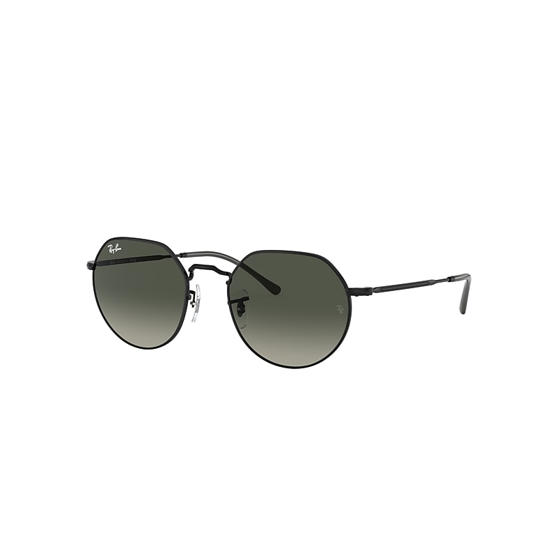 Ray Ban Jack Sunglasses Black Frame Grey Lenses 53-20
