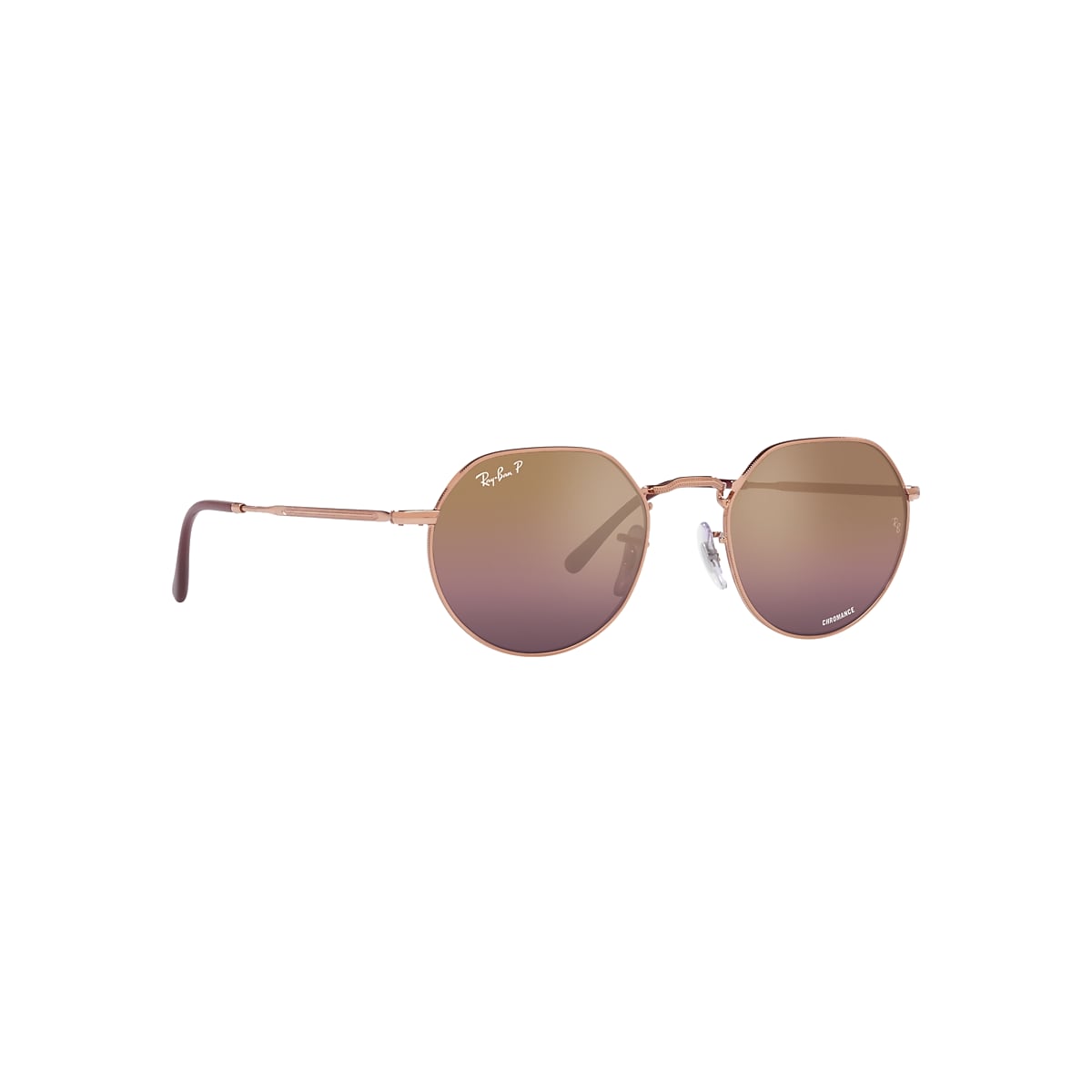 JACK CHROMANCE Sunglasses in Rose Gold and Red - RB3565