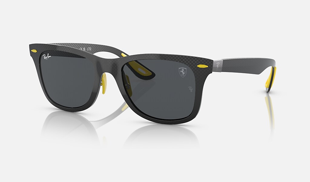 Wayfarer Carbon Fiber | Ferrari 75th Anniversary Edition Sunglasses in  Black and Dark Grey | Ray-Ban®