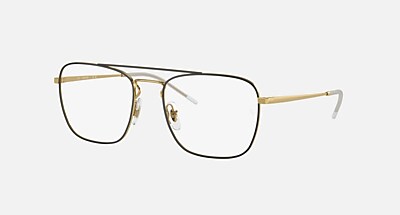 RB3588 TRANSITIONS® Sunglasses in Black On Gold and Clear/Blue 