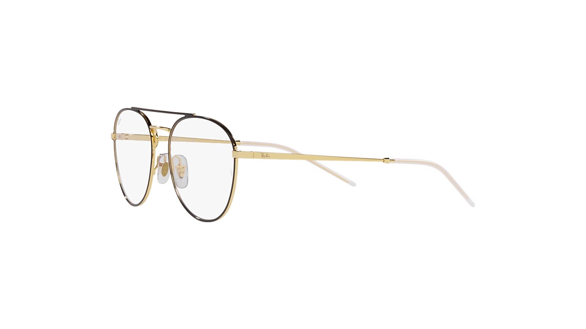 RB3589 TRANSITIONS® Sunglasses in Black On Gold and Clear/Blue 