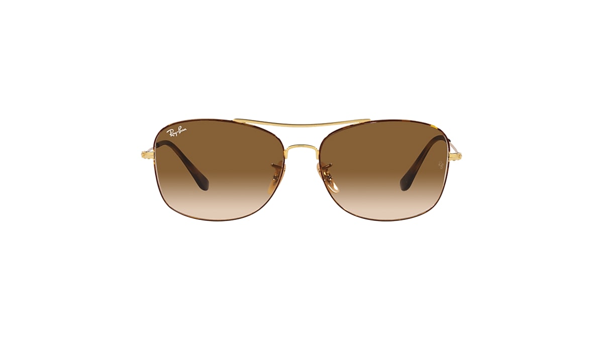 Ray-Ban Rb3799 Sunglasses Gold Frame Brown Lenses 57-15