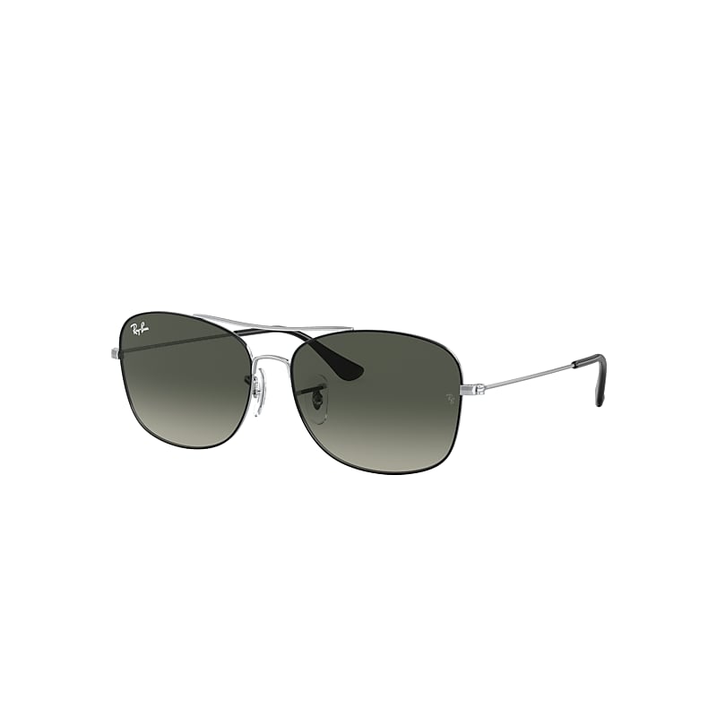 Ray Ban Rb3799 Sunglasses Silver Frame Grey Lenses 57-15