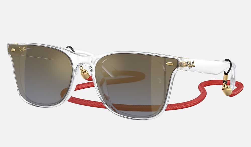 小物 Ray-Ban RB4391D TRANSPARENT GREY RB4459D Sunglasses in Black and Dark Grey - RB4459D | Ray