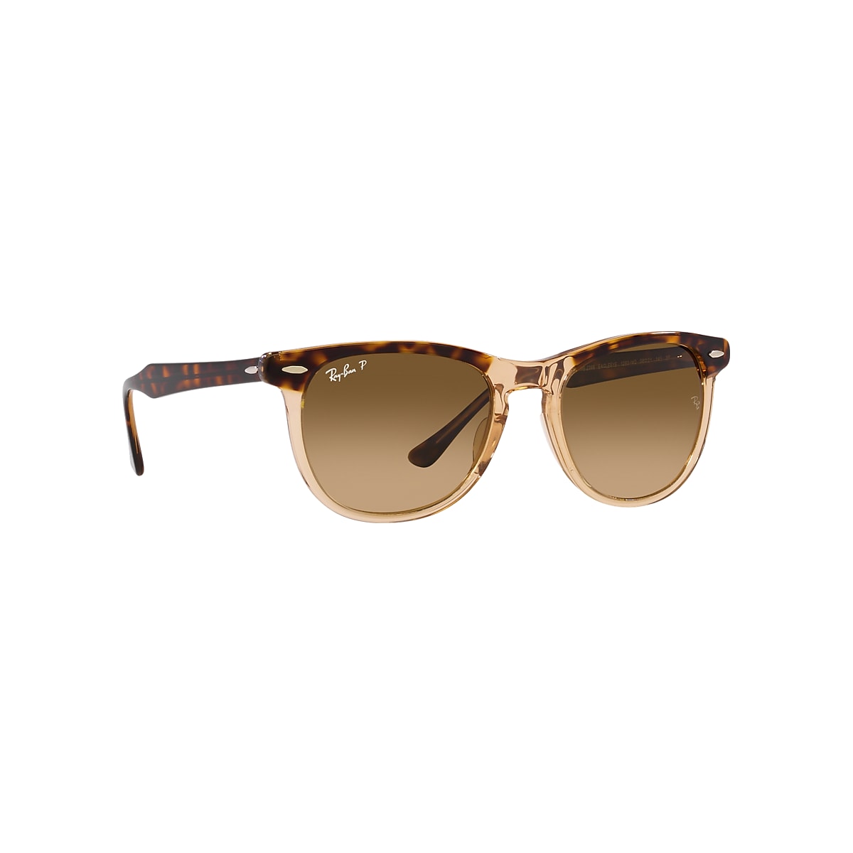 Ray-Ban Eagle Eye Sunglasses Havana On Transparent Brown Frame Brown Lenses  Polarized 53-21