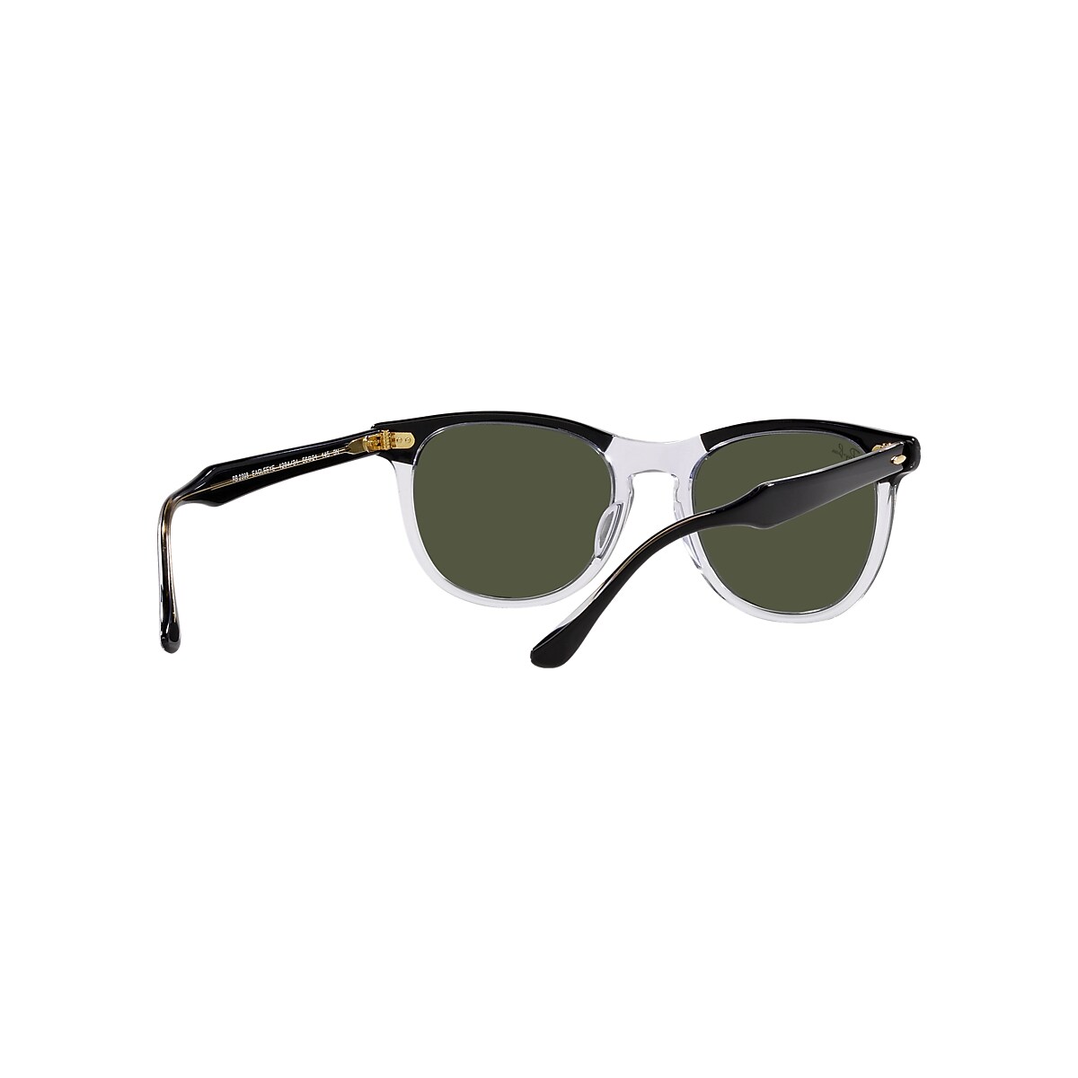 Ray-Ban Sunglasses Unisex Eagle Eye - Black On Transparent Frame Green  Lenses 56-21