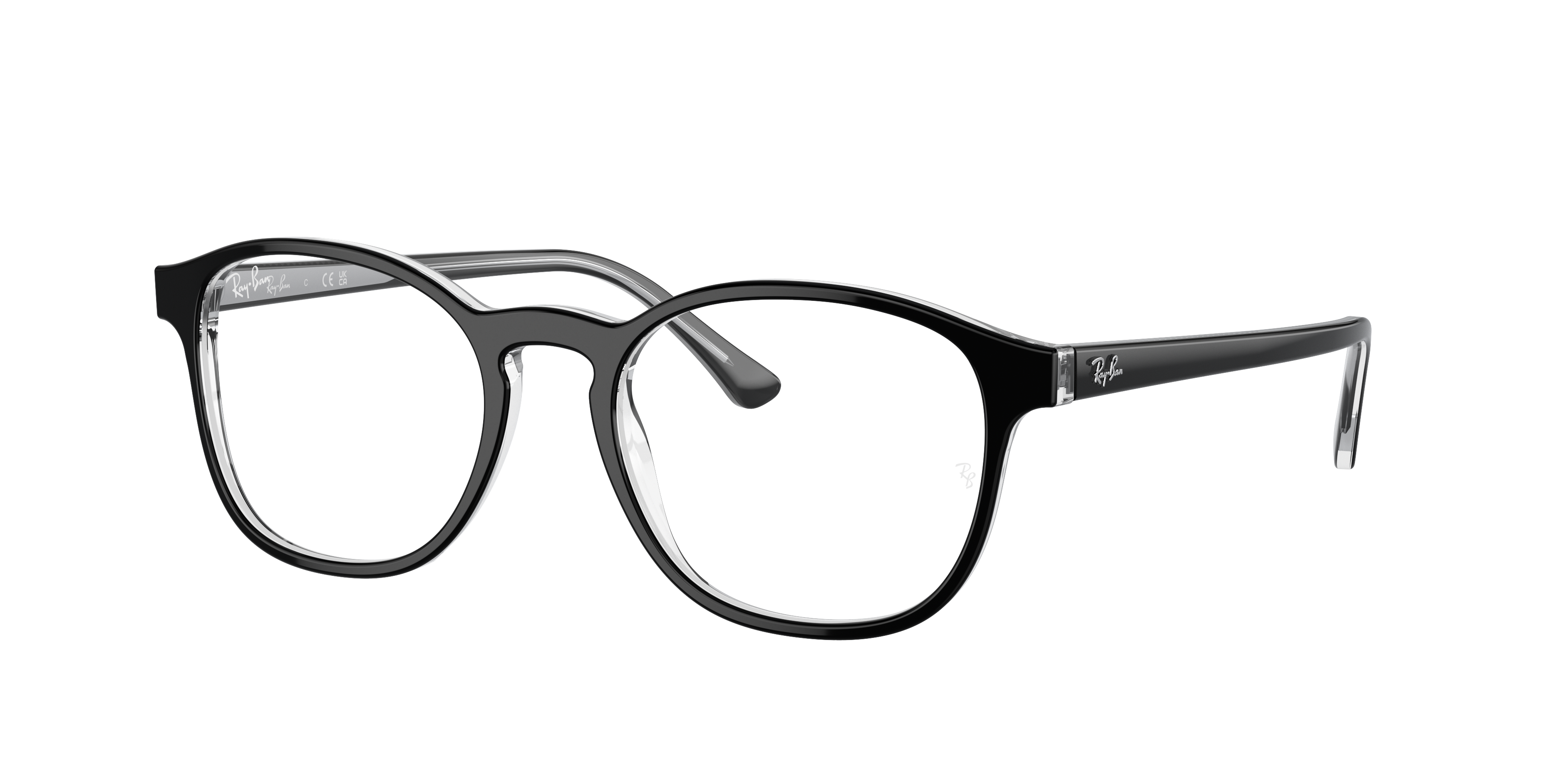 Rb5417 Optics Eyeglasses with Black On Transparent Frame - RB5417 | Ray-Ban®